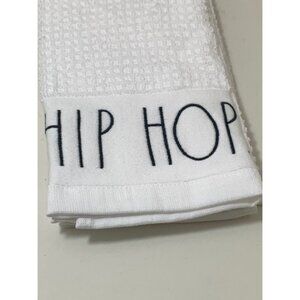 Rae Dunn‎ Easter Kitchen Towels- "HIP HOP" & "BUNNY LOVE" 2 pack NEW WITH TAGS!